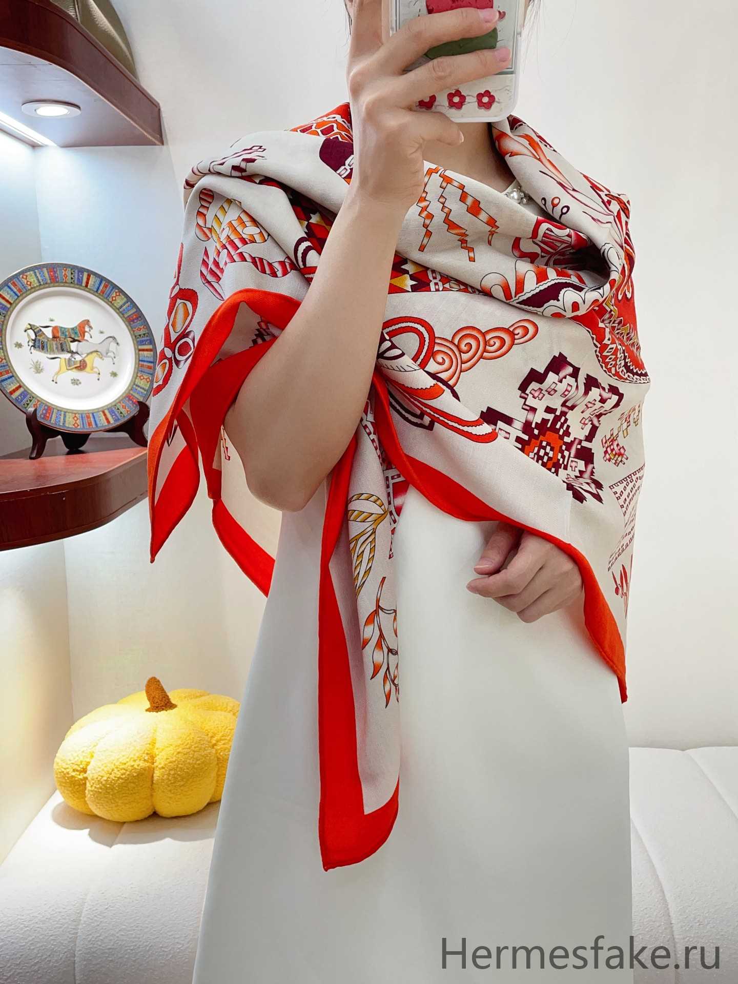 Hermes Scarf White Cashmere Silk 1 i1690457761 1509 0